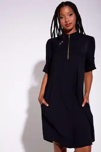 Rage High neck midi dress offer