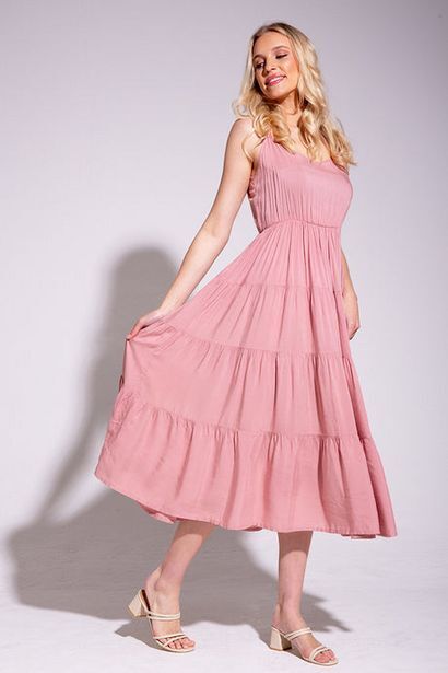 Rage Tiered midi dress offer