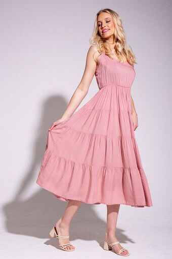 Rage Tiered midi dress offer