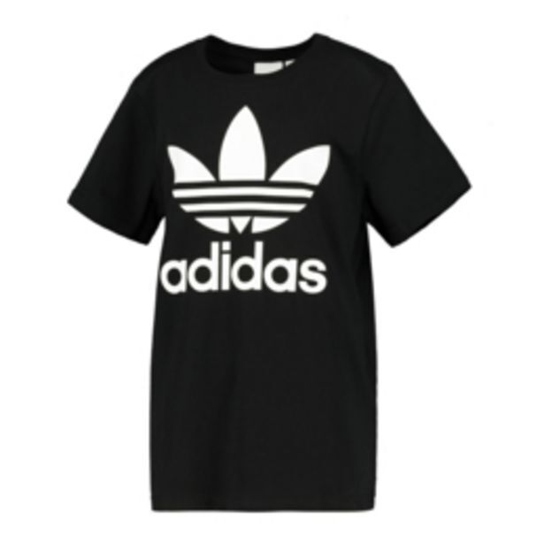 Sportscene Adidas originals kids black trefoil t-shirt offer