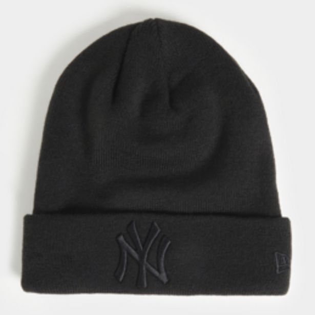 New era yankees essential black cuff beanie offer at Sportscene