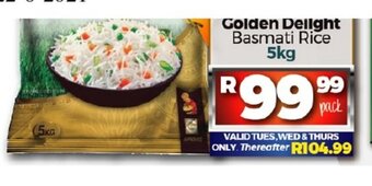 Take 'n Pay Golden Delight Basmati Rice 5kg offer