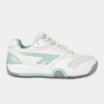 Totalsports Women's hi-tec court supreme white/green/grey shoe offer