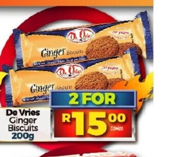 Take 'n Pay De Vries Ginger Biscuits 200g offer