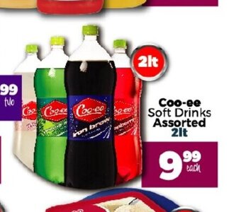 Coo-ee Soft Drinks Assorted 2lt
