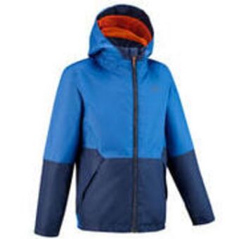 Decathlon Boy's 7-15y waterproof jacket - mh500 - navy blue offer