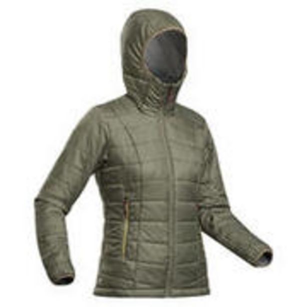 Decathlon Women's mountain trekking padded jacket with hood - mt100 -5°c offer