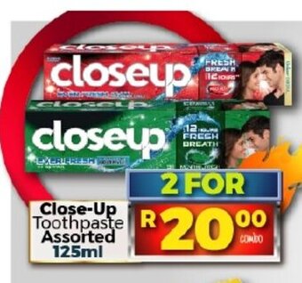 Take 'n Pay Close-Up Toothpaste Assorted 125ml offer