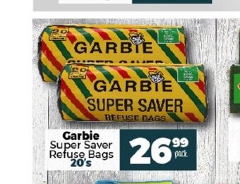 Garbie Super Saver Refuse Bags 20's