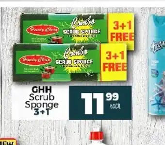 GHH Scrub Sponge 3+1