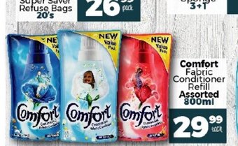 Take 'n Pay Comfort Fabric Conditioner Refill Assorted 800ml offer