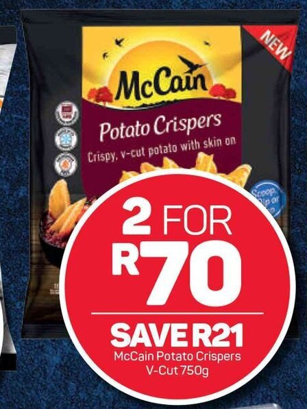 Pick n Pay McCain Potato Crispers 2 x 750g offer