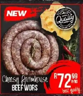 Take 'n Pay Cheesy Farmhouse Beef Wors offer