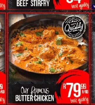 Take 'n Pay Our Famous Butter Chicken offer
