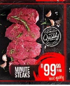 Take 'n Pay Minute Steaks offer