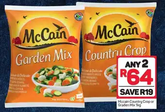 Pick n Pay McCain Country Crop or Garden Mix 2 x 1kg offer