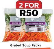 Food Lover's Market Grated soup packs-for 2 offer