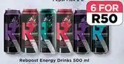 Food Lover's Market Reboost energy drinks-for 6 x 500ml offer