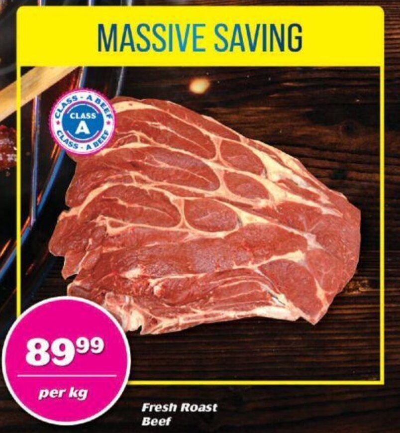 Fresh Roast Beef per kg offer at Cambridge Food