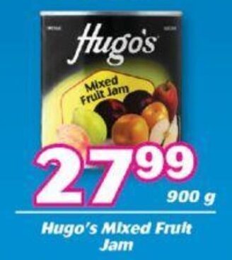 Hugo's Mixed Fruit Jam 900g