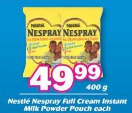 Cambridge Food Nestlé Nespray Full Cream Instant Milk Powder Pouch 400g offer
