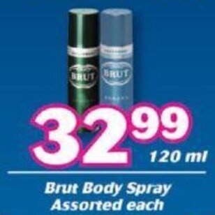 Cambridge Food Brut Body Spray Assorted 120ml offer