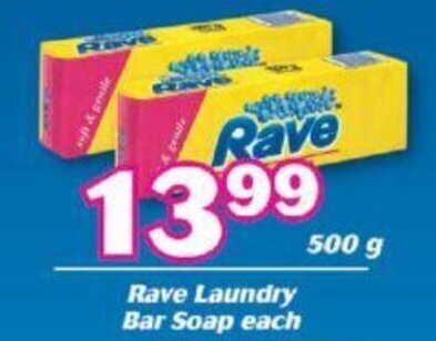 Cambridge Food Rave Laundy Bar Soap 500g offer