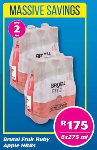 Brutal Fruit Ruby Apple NRBs 2 x 6 x 275ml
