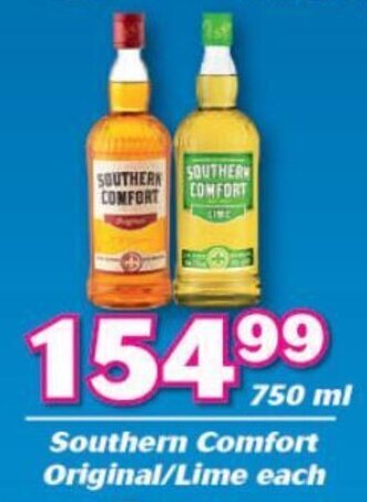 Cambridge Food Southern Comfort Original / Lime 750ml offer