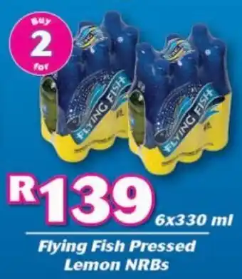 Cambridge Food Flying Fish Pressed Lemon NRBs 6 x 330ml offer