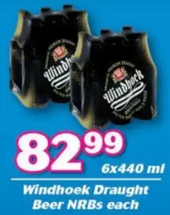 Cambridge Food Windhoek Draught Beer NRBs 6 x 440ml offer