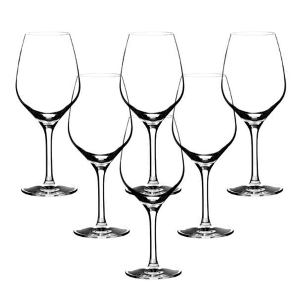 OneDayOnly 6x 300ml excellence crystal red/white wine glasses offer