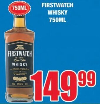 Boxer Liquors Firstwatch Whisky 750ml offer