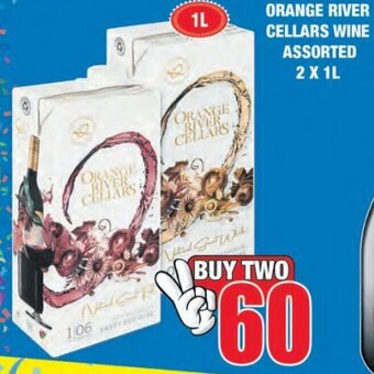 Boxer Liquors Orange River Cellars Wine Assorted 2 x 1L offer