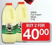 Spar Spar Full Cream Maas-For 2 x 2kg offer