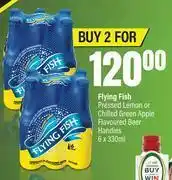 Spar Flying Fish Pressed Lemon Or Chilled Green Apple Flavoured Beer Handies-For 2 x 6x330ml offer