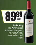 Nederburg The Winemasters Cabernet Sauvignon, Pinotage, Merlot, Shiraz Or Edelrood-750ml Each