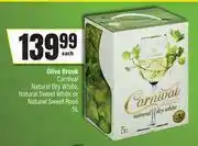 Spar Olive Brook Carnival Natural Dry White, Natural Sweet White Or Natural Sweet Rose-5Ltr Each offer