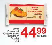 Spar Spar Processed Cheese Slices (Cheddar Or Gouda)-24's Per Pack offer