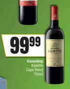 Spar Kanonkop Kadette Cape Blend-750ml offer