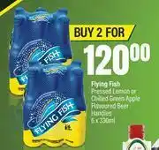 Spar Flying Fish Pressed Lemon Or Chilled Green Apple Flavoured Beer Handies-For 2 x 6 x 330ml offer