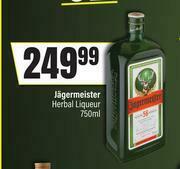 Spar Jagermeister Herbal Liqueur-750ml offer