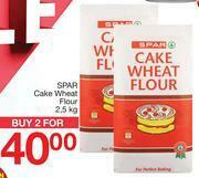 Spar Spar Cake Wheat Flour-For 2 x 2.5Kg offer