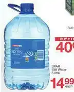 Spar Spar Still Water-5Ltr offer