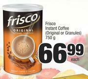 Spar Frisco Instant Coffee (Original Or Granules)-750g Each offer