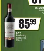 Spar KWV Roodeberg Classic Red-750ml offer