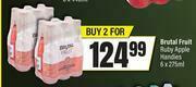Brutal Fruit Ruby Apple Handies-For 2 x 6 x 275ml