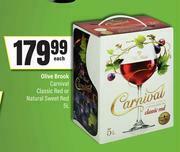 Olive Brook Carnivel Classic Red Or Natural Sweet Red-5L Each