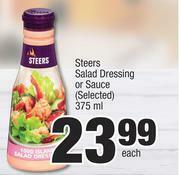 Spar Steers Salad Dressing Or Sauce (Selected)-375ml Each offer