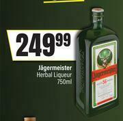 Spar Jagermeister Herbal Liqueur-750ml offer